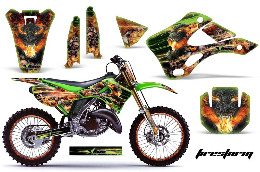 Kawasaki KX125 KX250 99-02 Graphics Kit FS G NPs